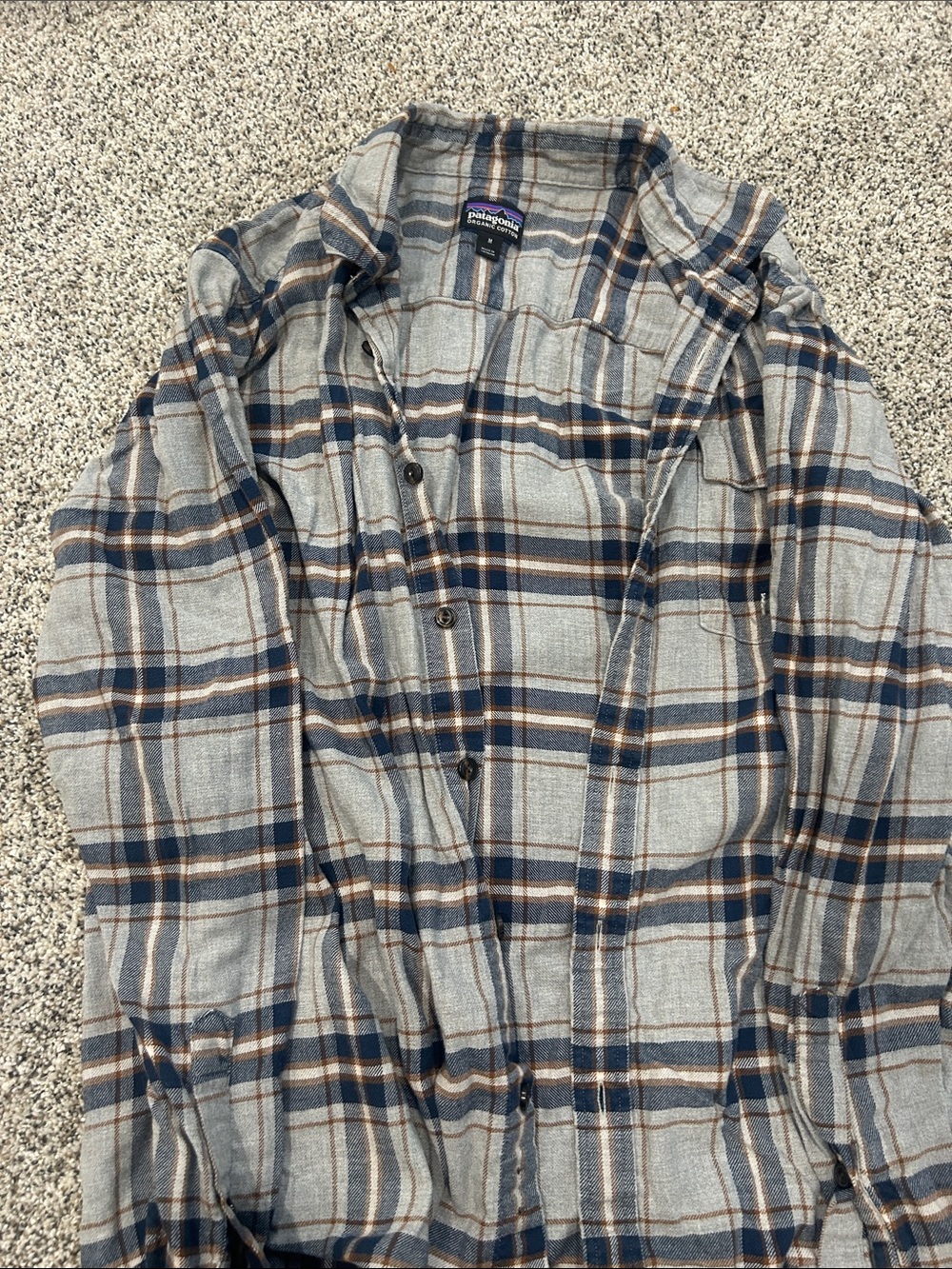 Patagonia Lightweight Plaid Shirt in Gray, Navy & Brown